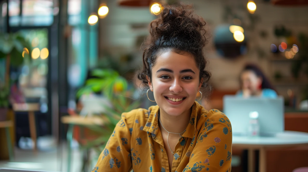 Jonge vrouw kantoor Jonge vrouw kantoor