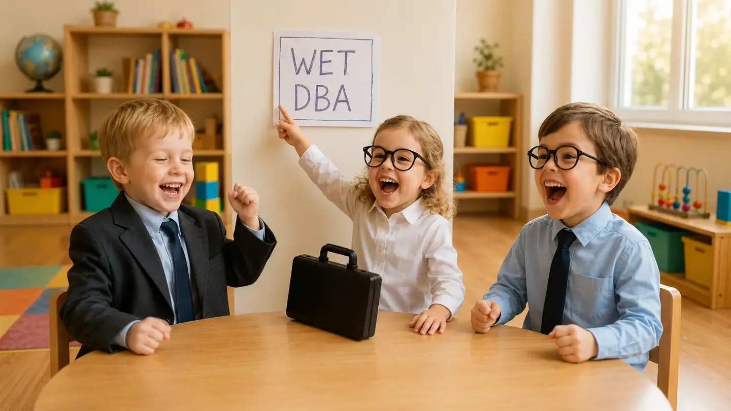 Kinderen wijzen op de wet DBA voor zzp'ers en pedagogisch medewerkers