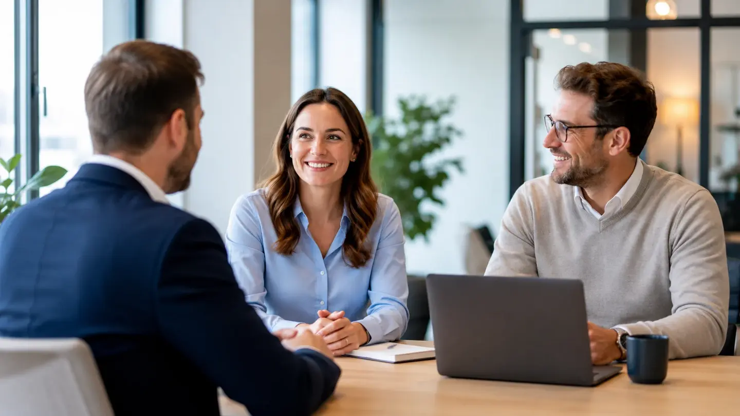 Een professioneel ogende man en vrouw schudden elkaar de hand in een modern kantoor, als symbolische start van een samenwerking via een detacheringsbureau.